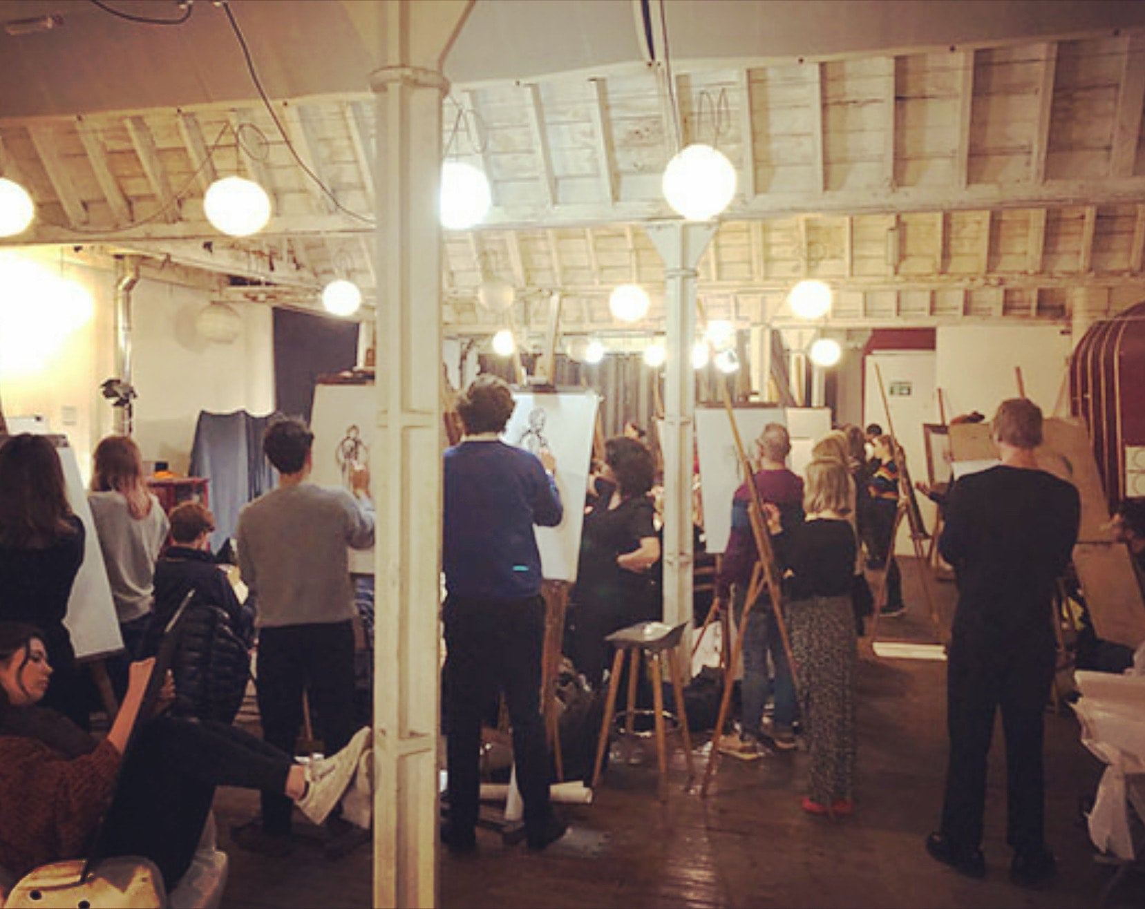 Online life drawing class Candid Arts Trust